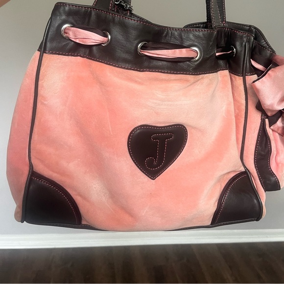 Juicy Couture Pink and Brown Tote Bag - Picture 2 of 13